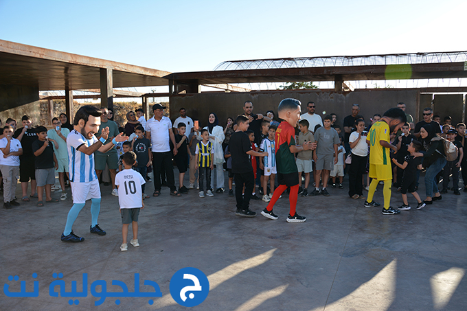 موكب كأس العالم المتجول في جلجولية برعاية جمعية غيث